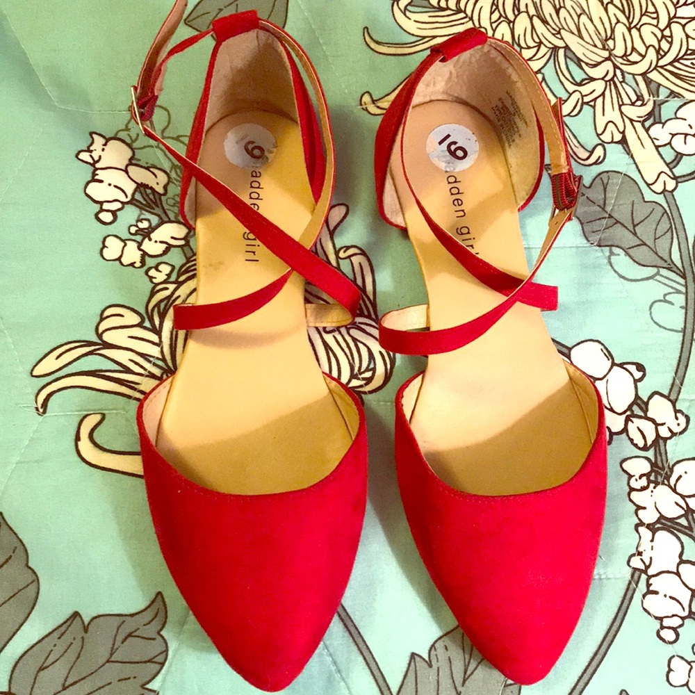 Red Madden girl shoes